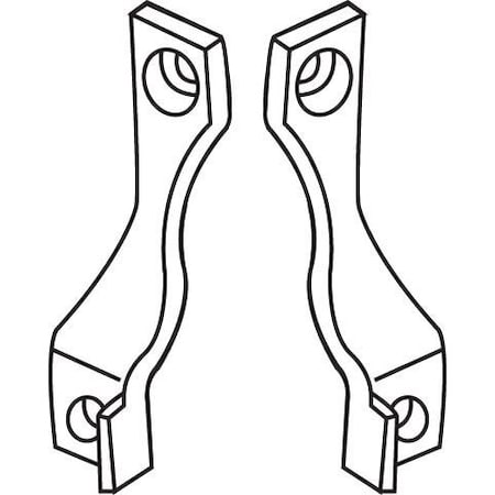 Strybuc Handle Brackets Chrome Pair 16-123